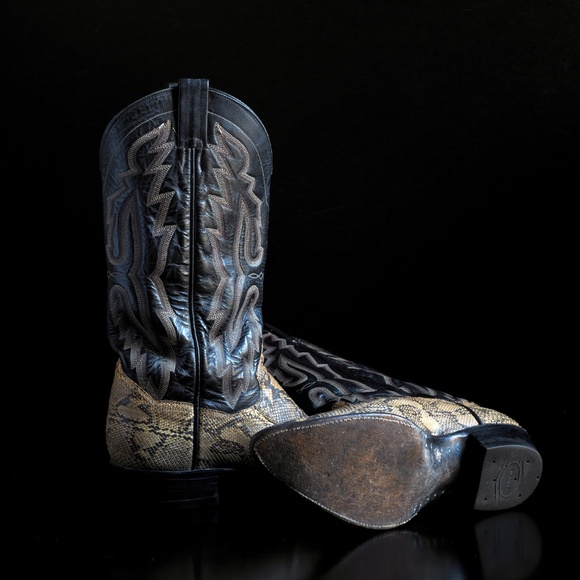 Sanders Cowboy Boots - Snakeskin - Picture 4 of 5